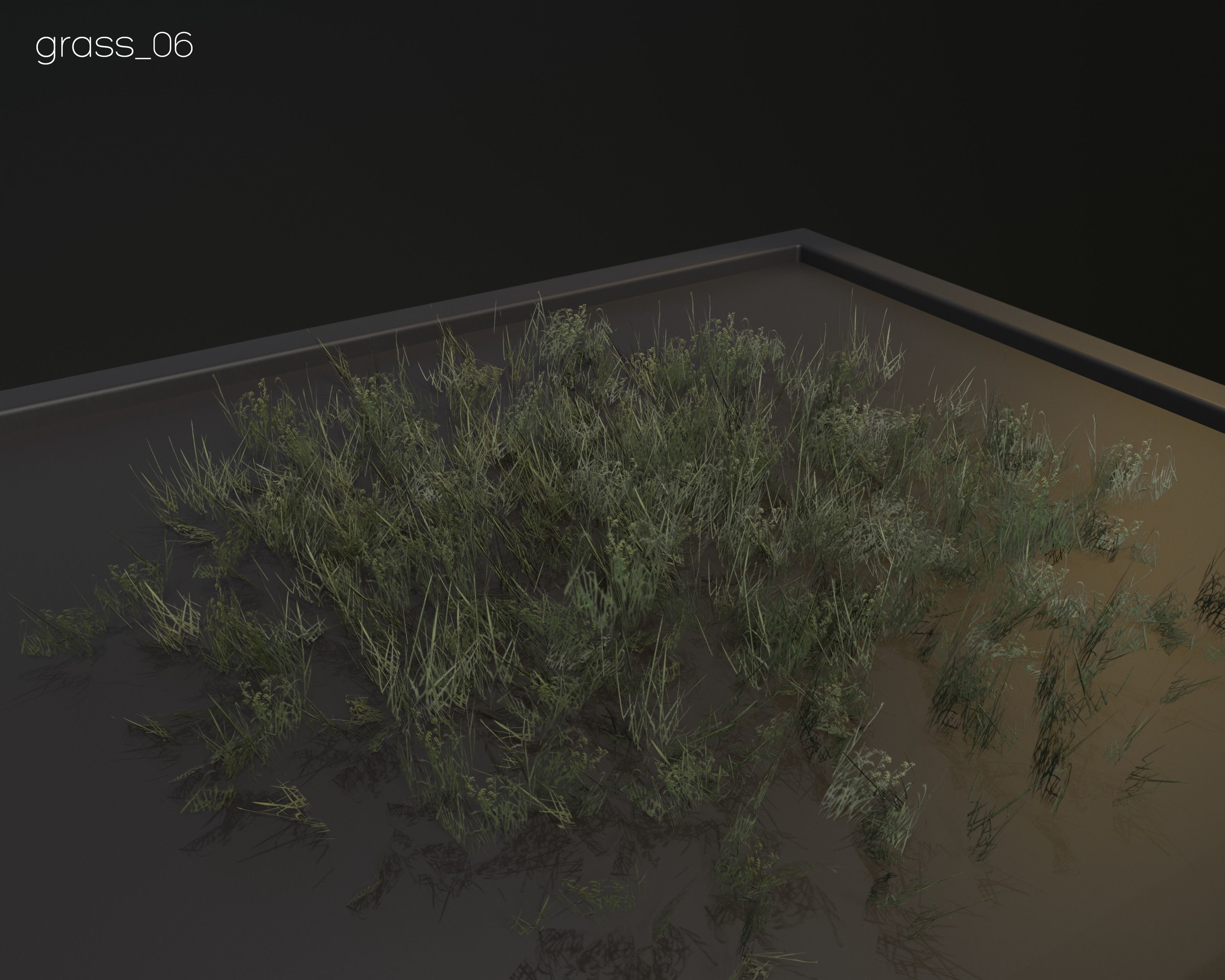 Castle Ruins Environment - PBR Medieval Props and Vegetation Low-poly 3D model_107