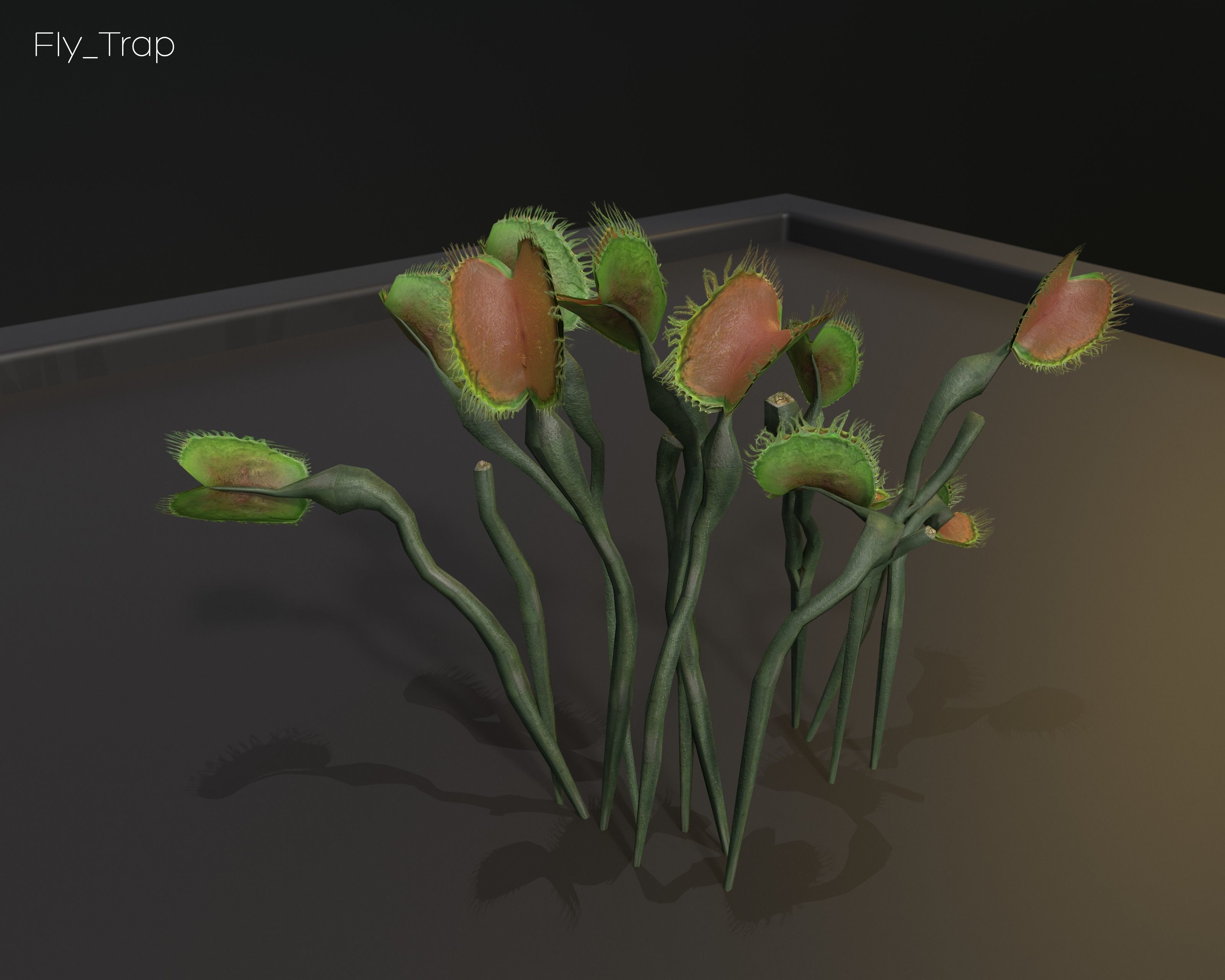 Castle Ruins Environment - PBR Medieval Props and Vegetation Low-poly 3D model_144