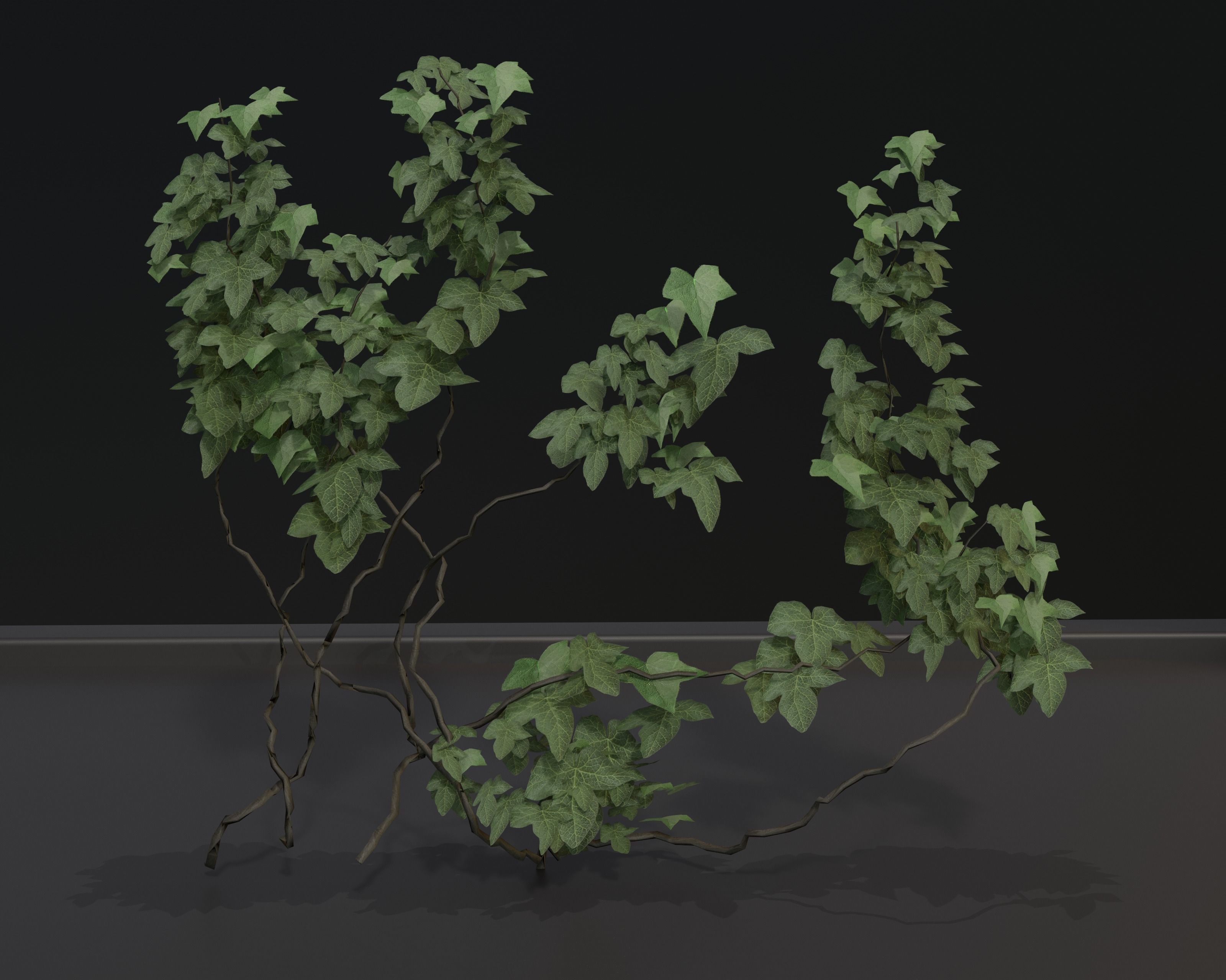 Castle Ruins Environment - PBR Medieval Props and Vegetation Low-poly 3D model_136