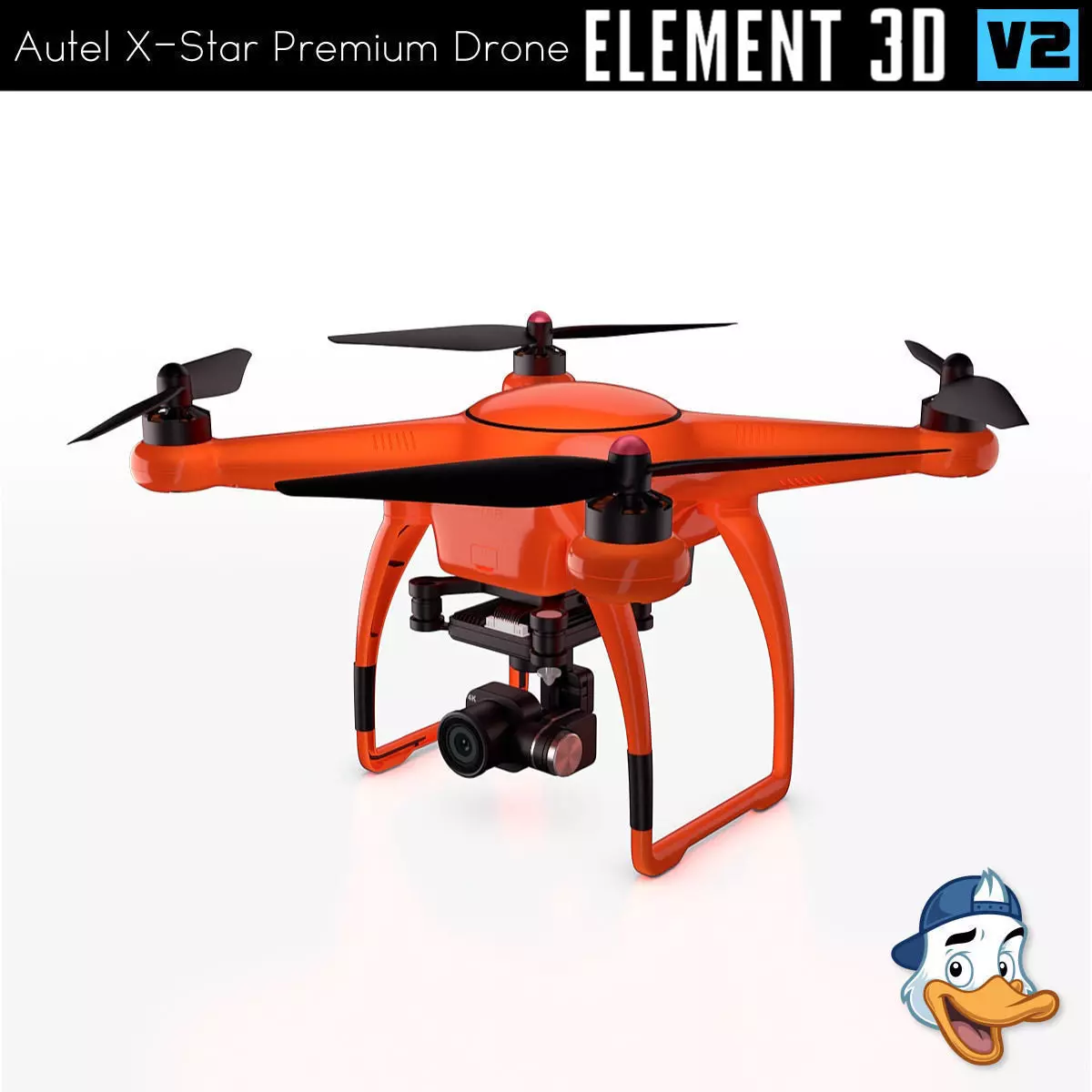 Autel X-Star Premium Drone for Element 3D 3D model_0