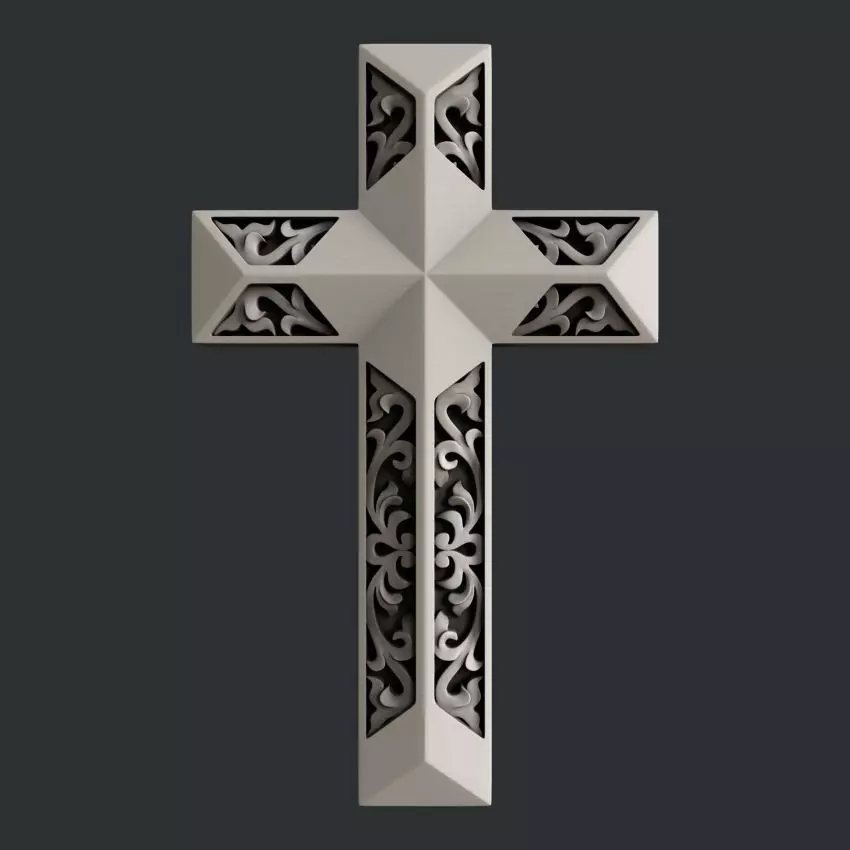 3d STL models for CNC cross 3D model_0