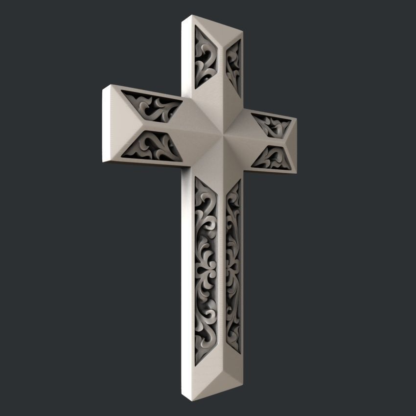 3d STL models for CNC cross 3D model_1