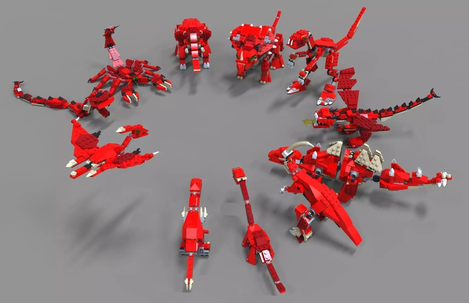 Lego Dinosaurs pack 3D model