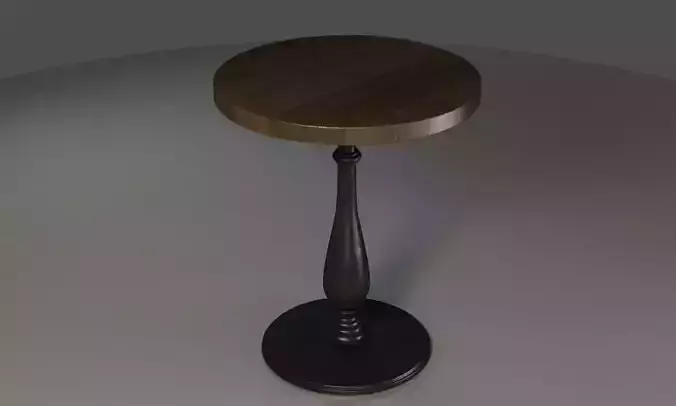 Metal Lathe Leg Coffee Round Table