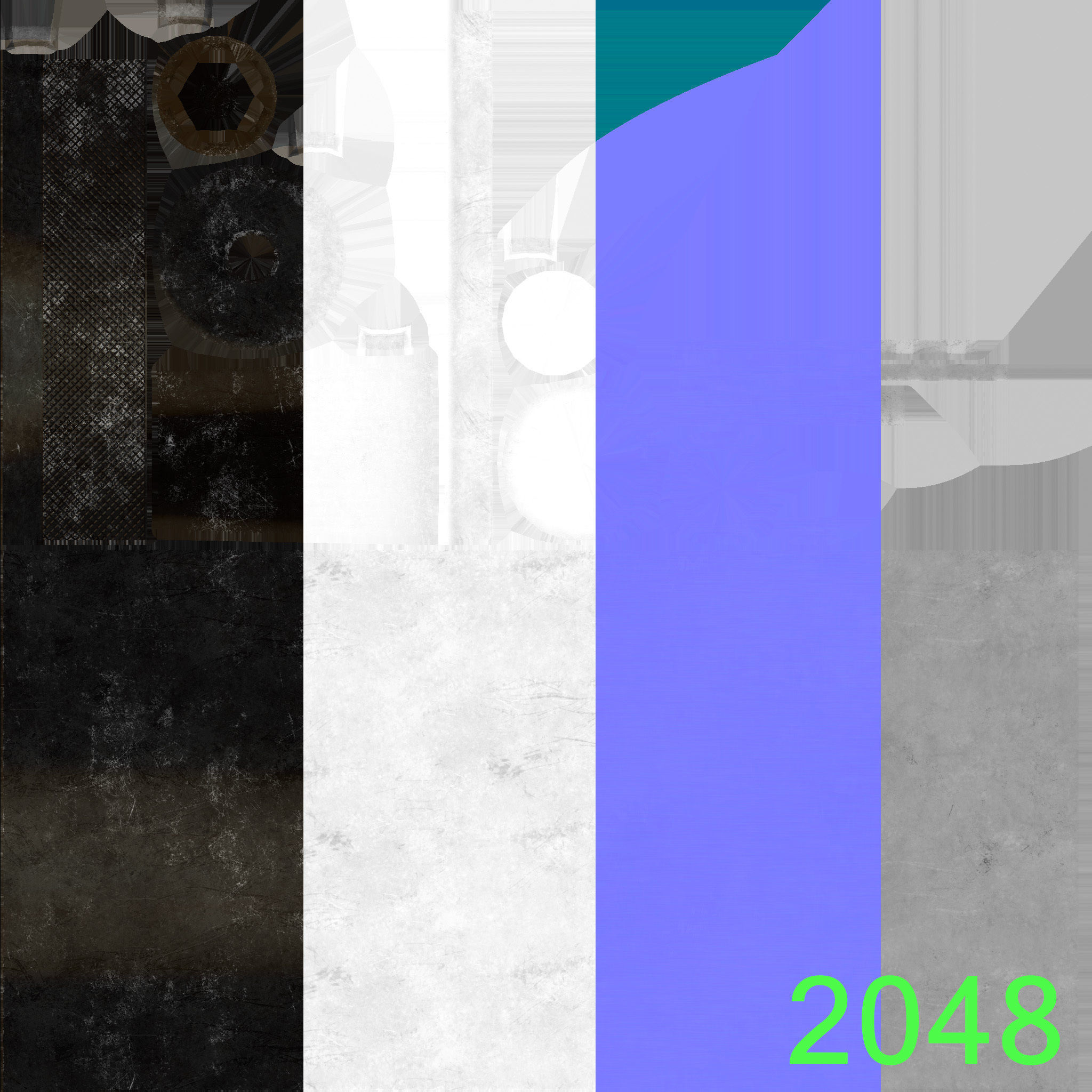 HIE Game Ready MP7 Attached D180614 Low-poly 3D model_22