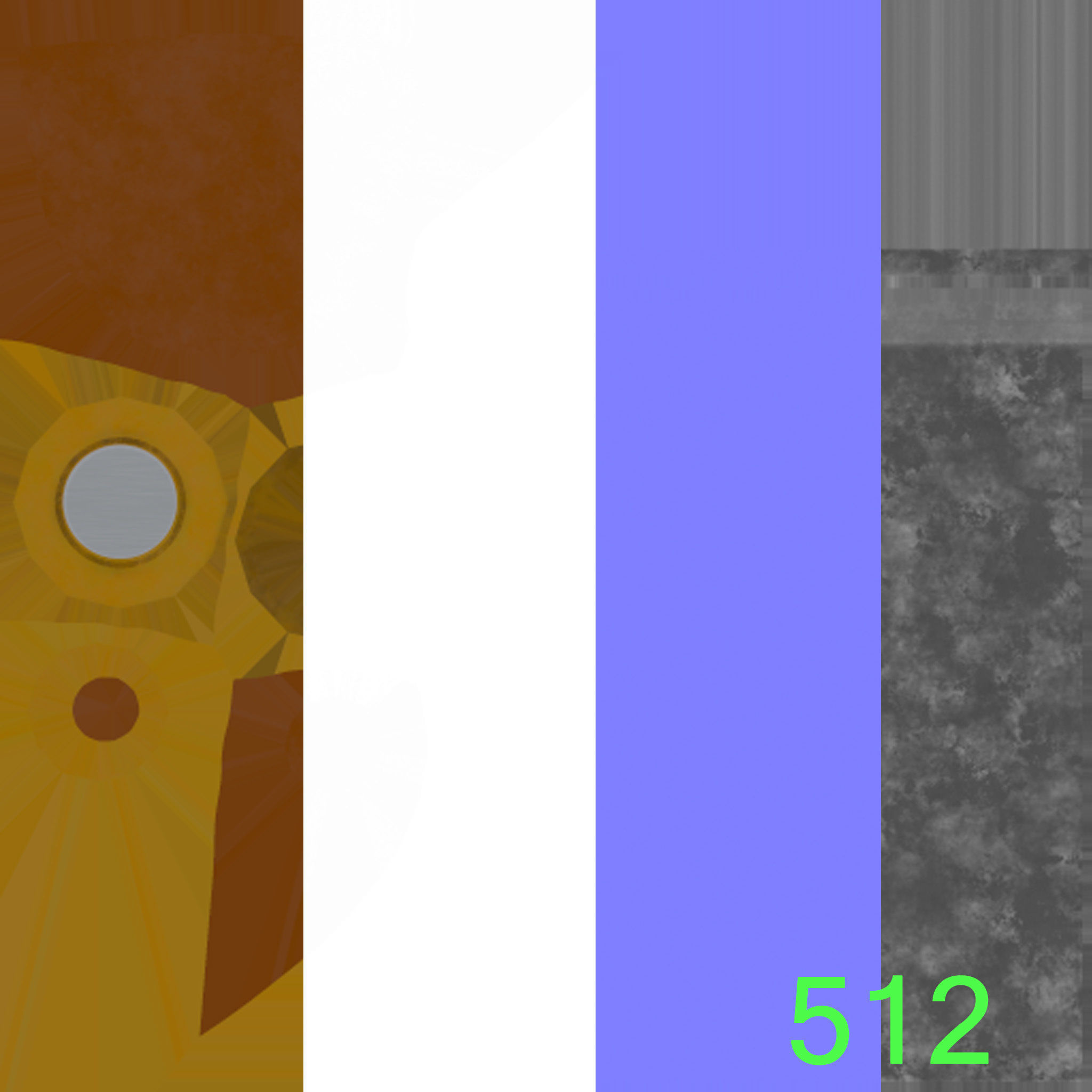 HIE Game Ready MP7 Attached D180614 Low-poly 3D model_18