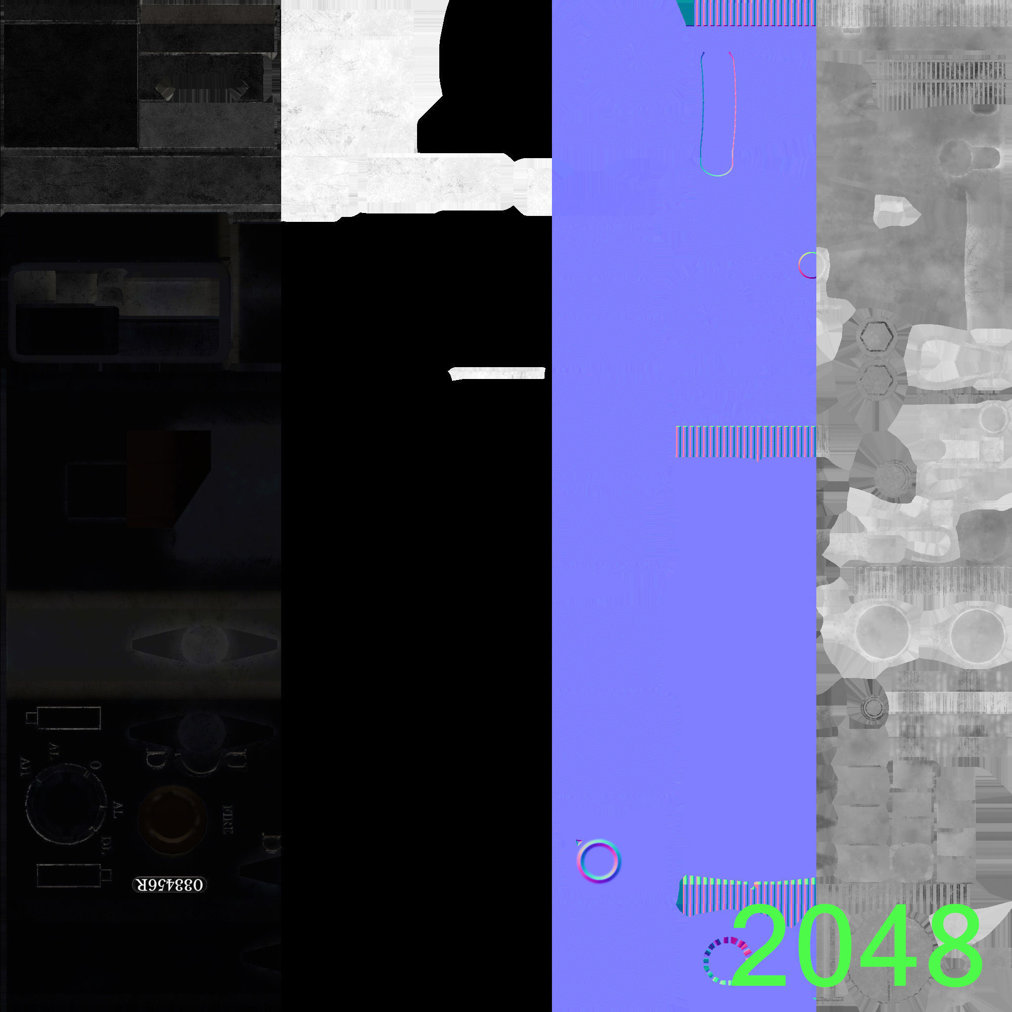 HIE Game Ready MP7 Attached D180614 Low-poly 3D model_21