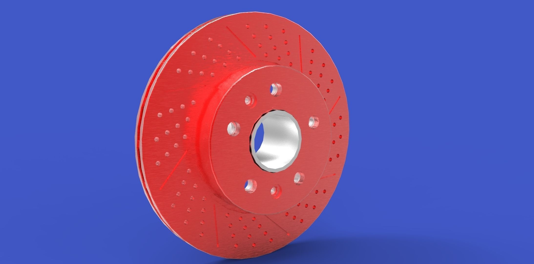 Tire Rim and disk Free 3D model_1