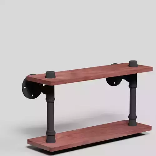 Pipeline Ironwood Double Shelf