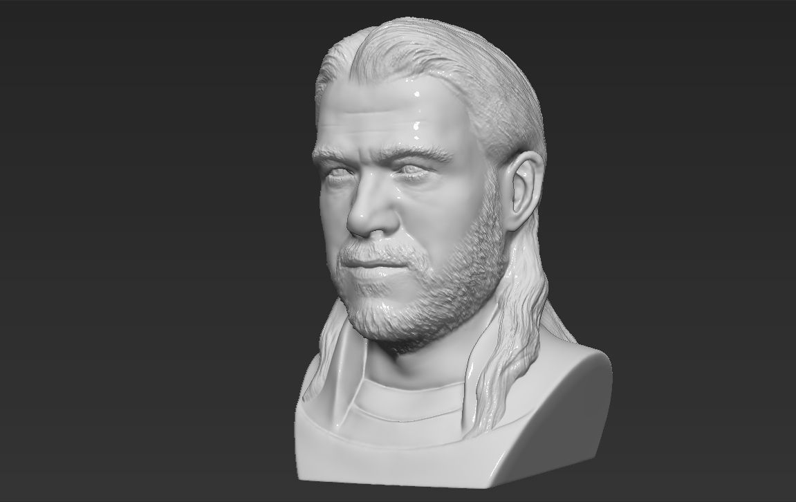 Thor Chris Hemsworth Avengers bust 3D printing ready stl obj 3D print model_2