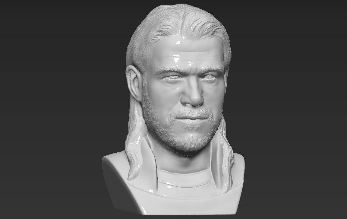 Thor Chris Hemsworth Avengers bust 3D printing ready stl obj 3D print model_9