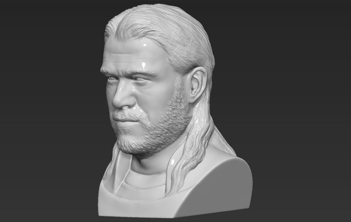 Thor Chris Hemsworth Avengers bust 3D printing ready stl obj 3D print model_1