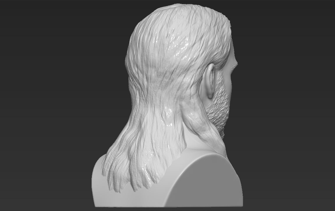 Thor Chris Hemsworth Avengers bust 3D printing ready stl obj 3D print model_7