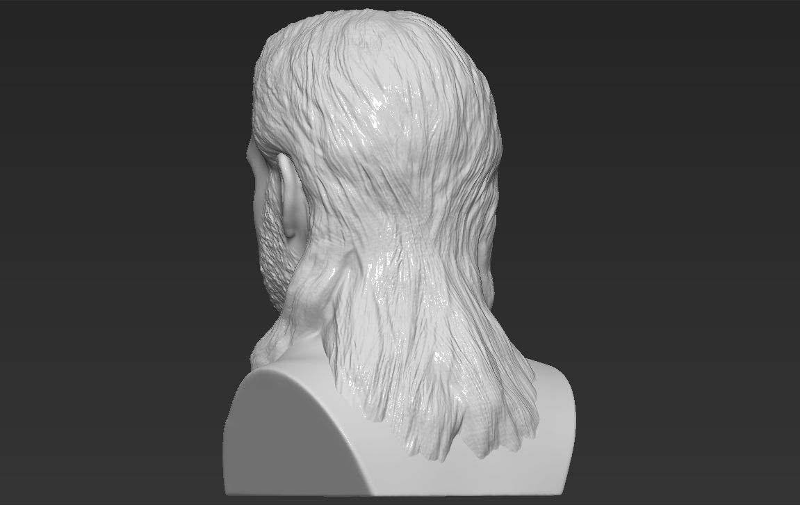Thor Chris Hemsworth Avengers bust 3D printing ready stl obj 3D print model_12
