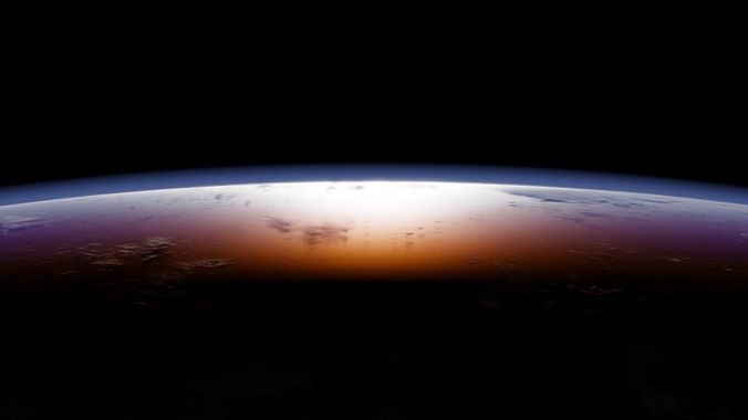 Planet Earth - Complete with atmosphere and dynamic night lights 3D model
