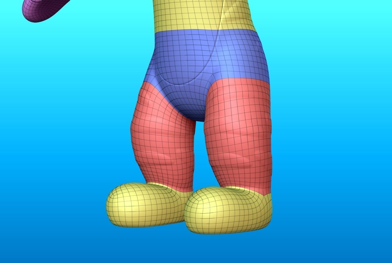 Tigger jumping in air 3D model_15