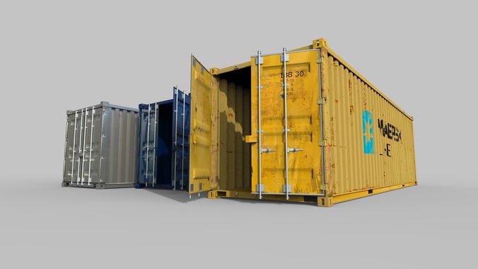 Maritime container 3d model 3D model