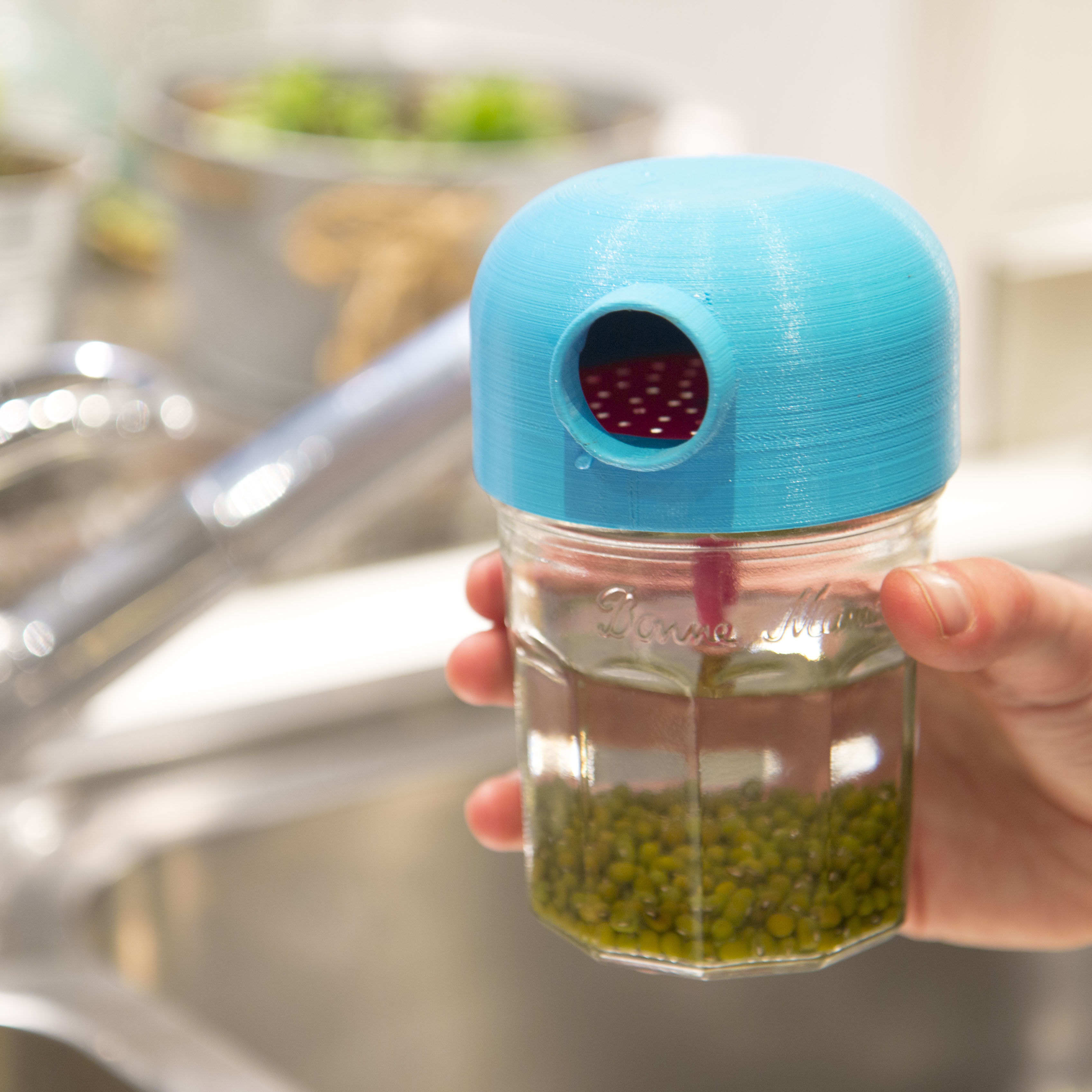 Sproot bottle with ring in it 3D print model_7