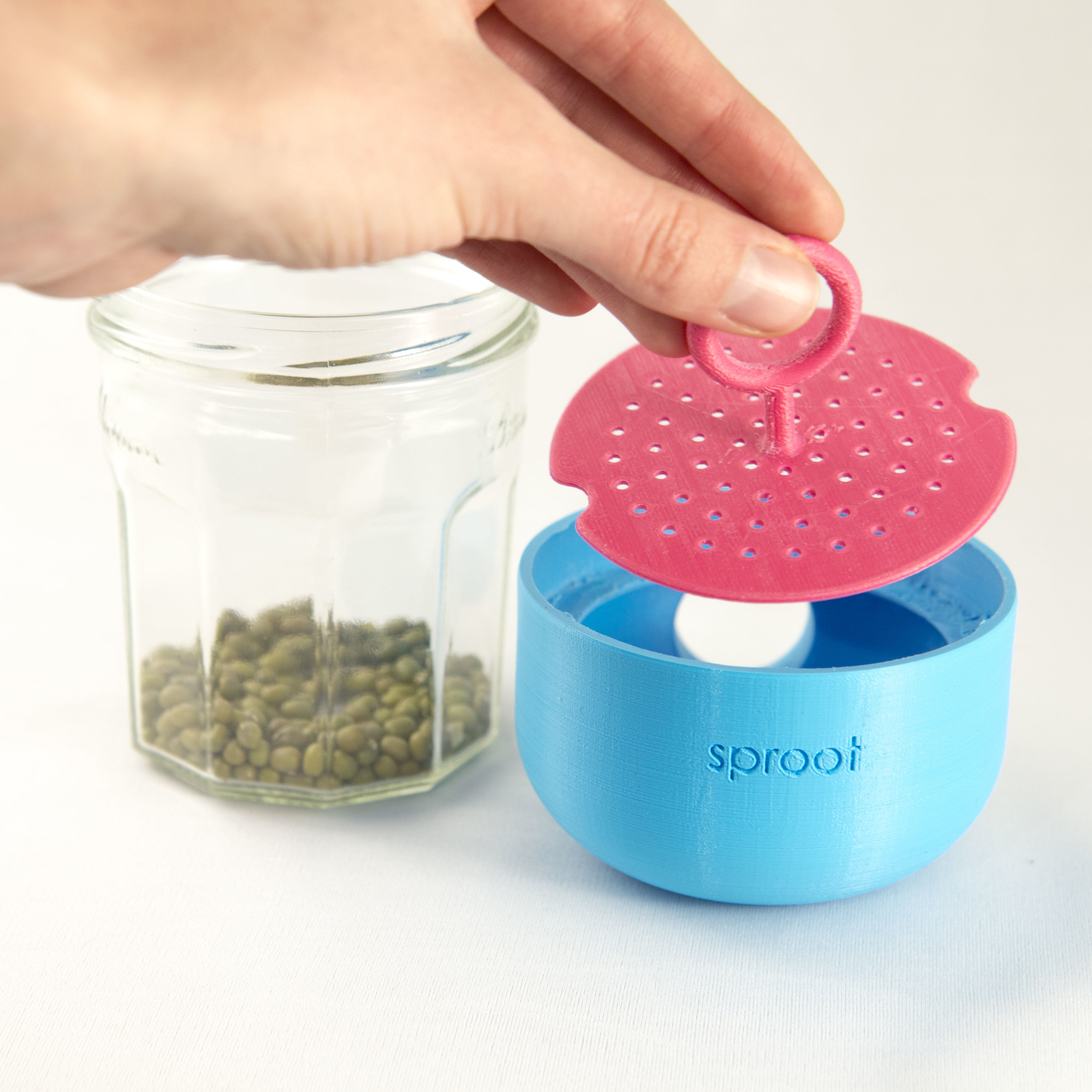 Sproot bottle with ring in it 3D print model_2