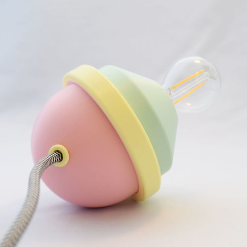 Rolly Poly lamp 3D print model