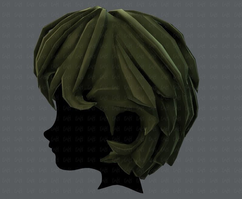 3D Hair style for boy V22 Low-poly 3D model_23