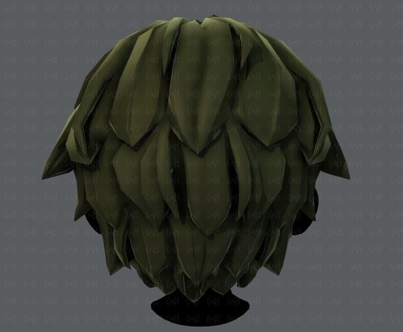 3D Hair style for boy V22 Low-poly 3D model_21