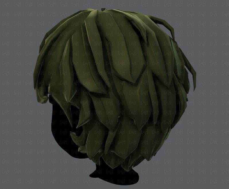 3D Hair style for boy V22 Low-poly 3D model_22