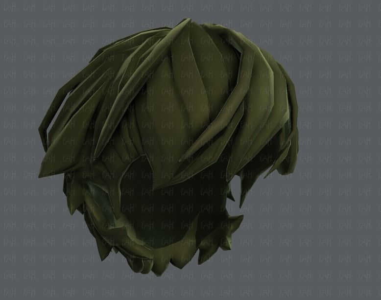 3D Hair style for boy V22 Low-poly 3D model_39