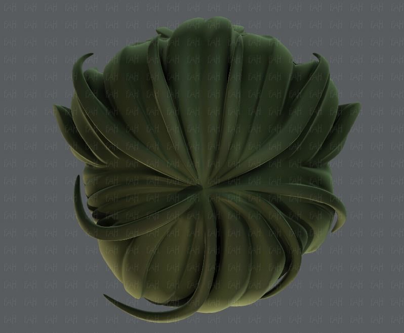 3D Hair style for boy V22 Low-poly 3D model_33