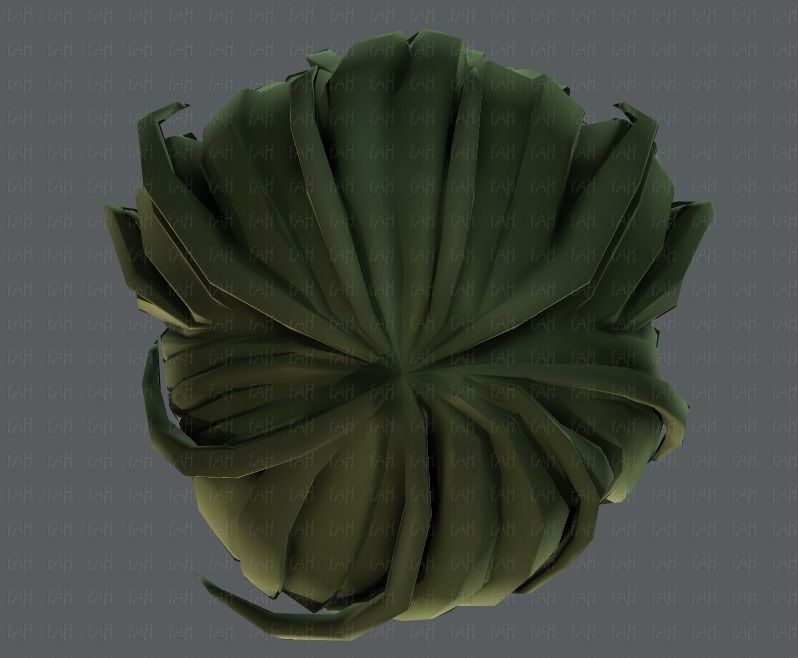 3D Hair style for boy V22 Low-poly 3D model_35