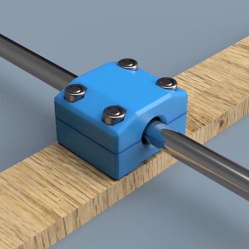 LM08UU linear bearing housing 3D print model