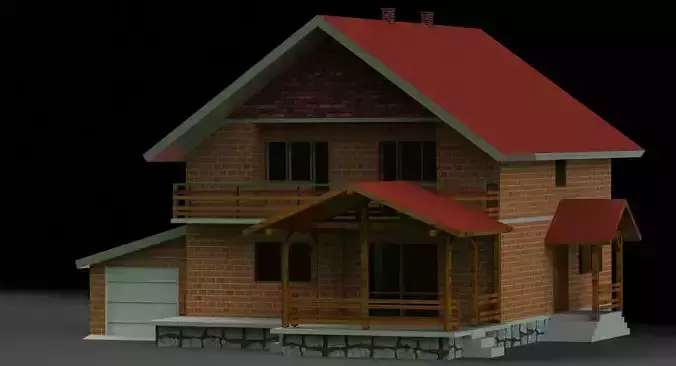 House Exterior Free 3D model