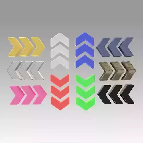 Arrow Sign  Low-poly 3D model