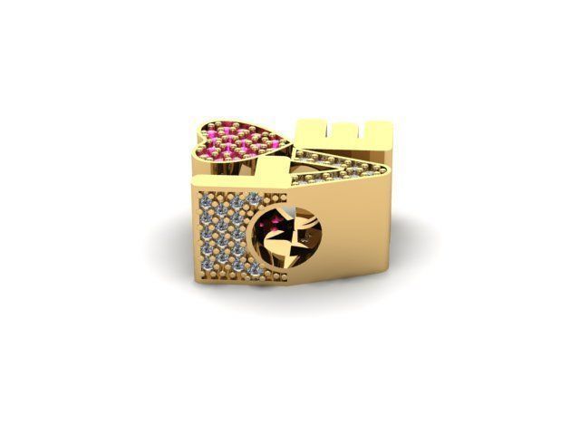 love charm ball  3D print model_1