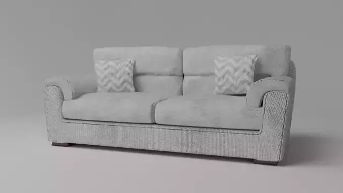 Simple Sofa Two seat sofa 3D model