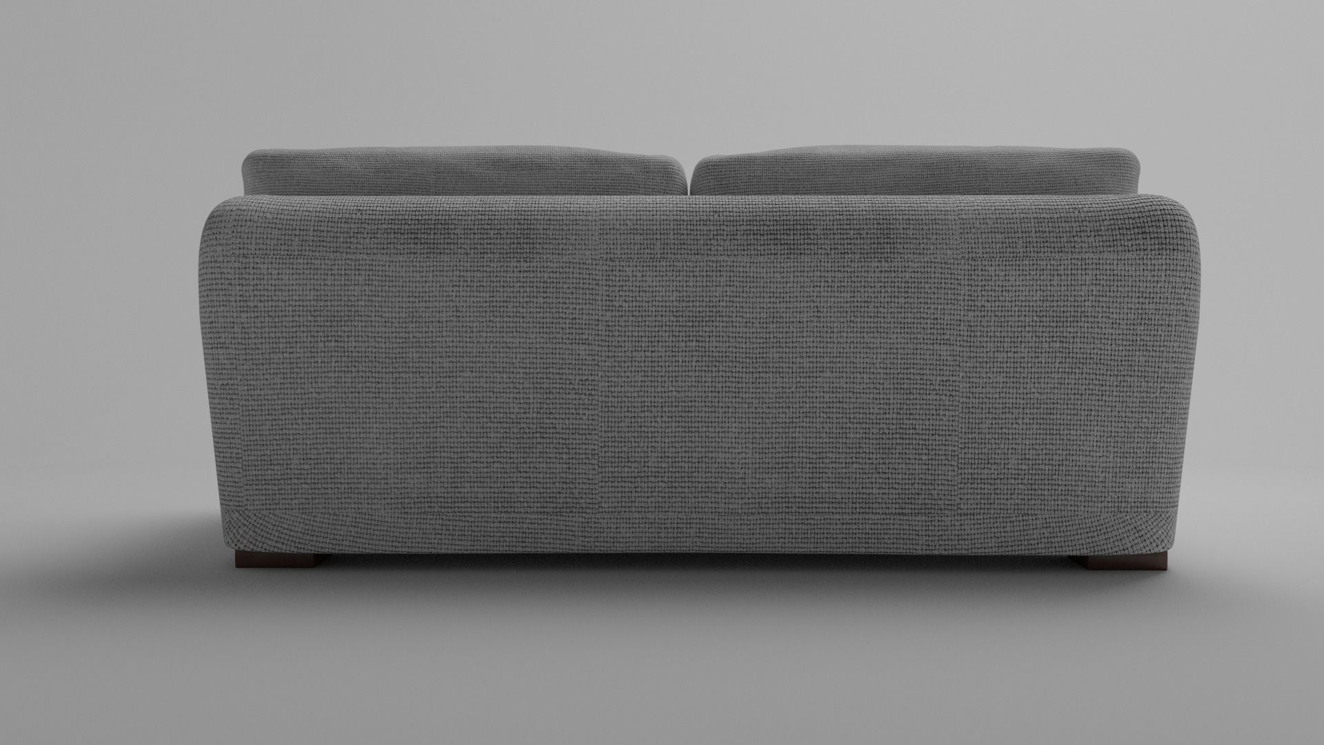 Simple Sofa Two seat sofa 3D model_2