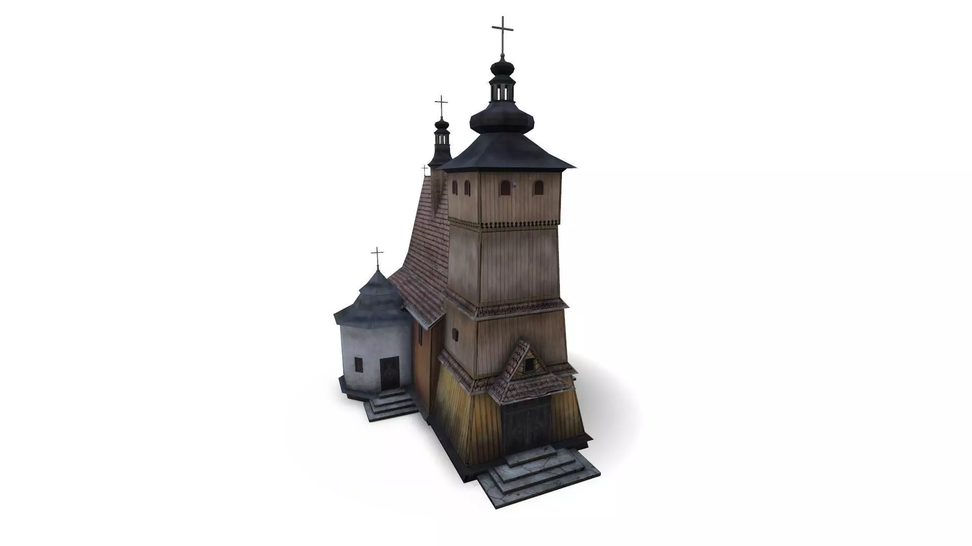 Polish Country Church Free low-poly 3D model
