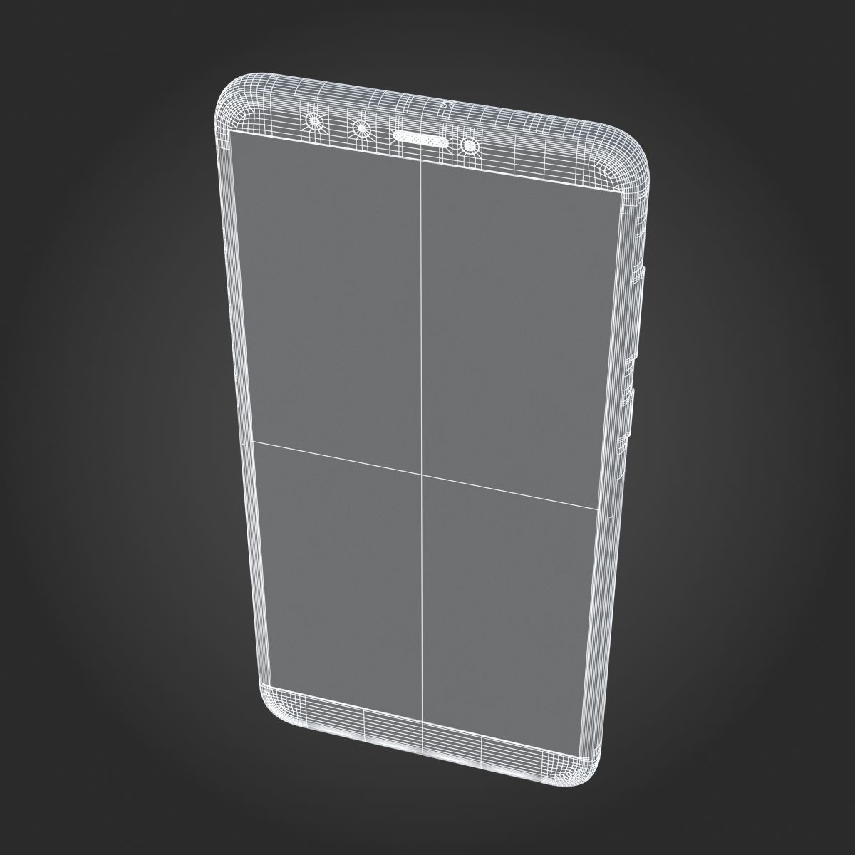 Huawei Y9 2018 Black 3D model_11