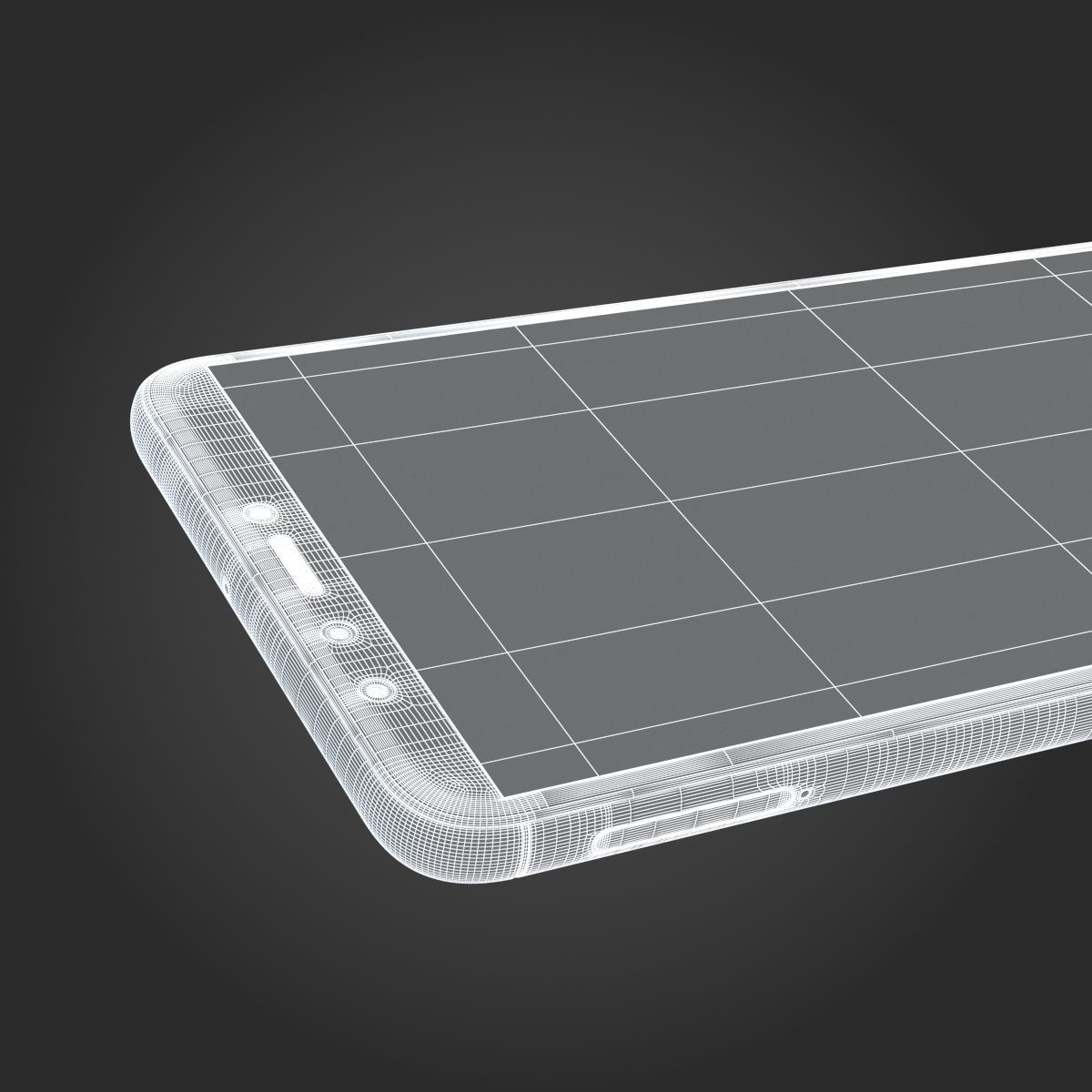 Huawei Y9 2018 Black 3D model_14