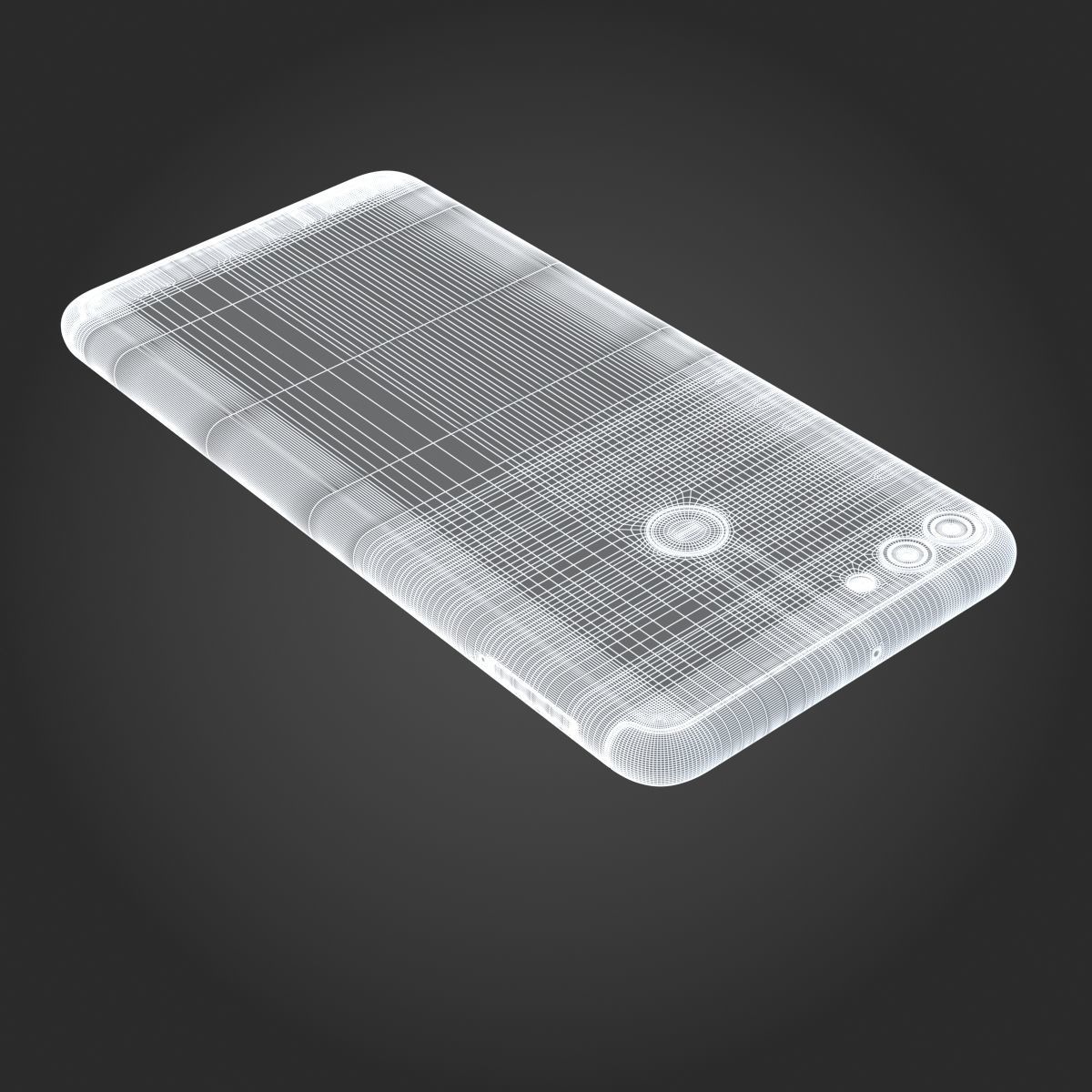 Huawei Y9 2018 Black 3D model_12