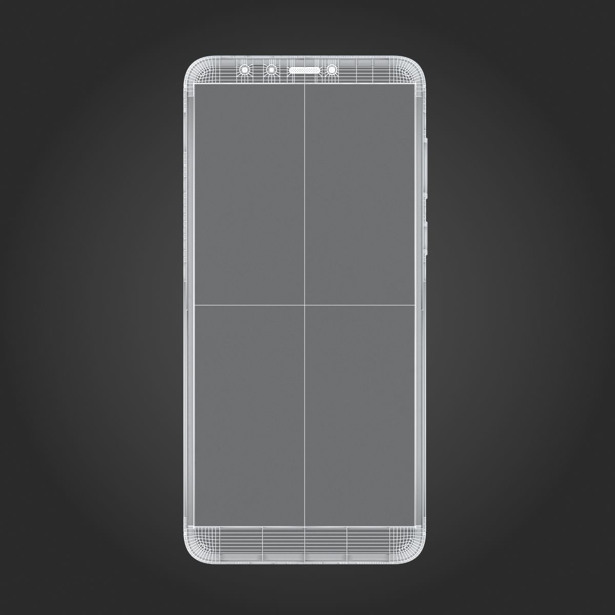 Huawei Y9 2018 Black 3D model_10