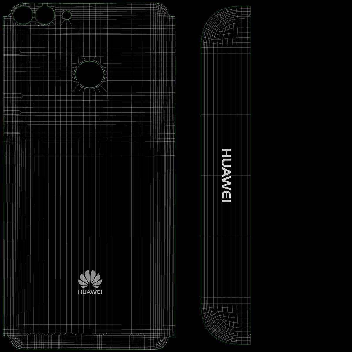 Huawei Y9 2018 Black 3D model_19