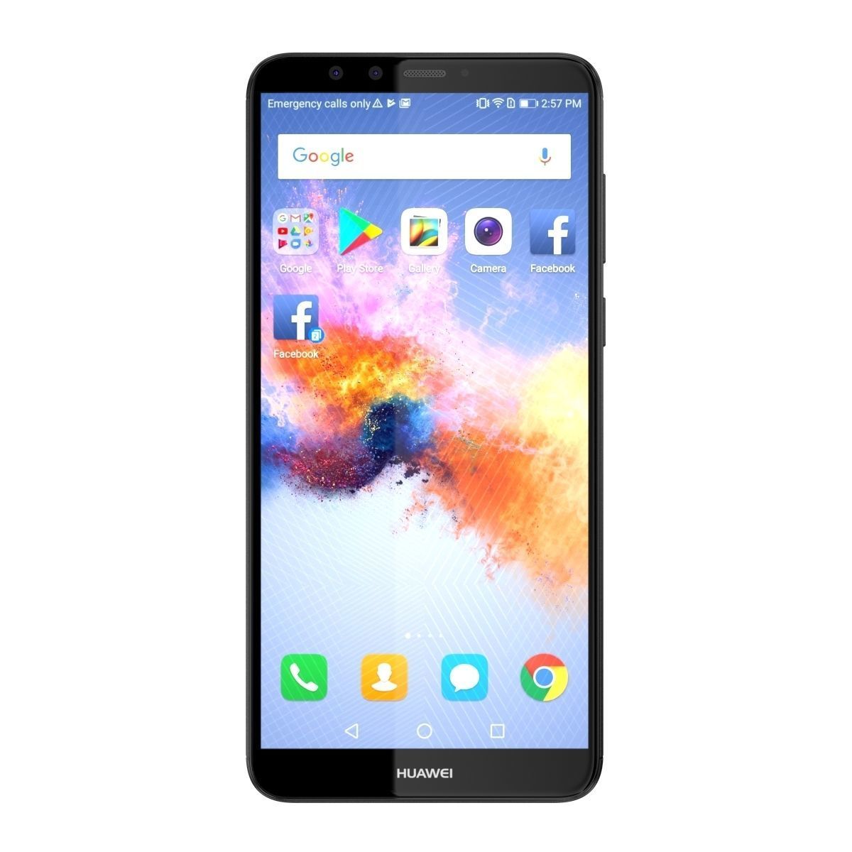 Huawei Y9 2018 Black 3D model_2