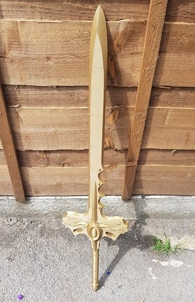 Goldar sword from mighty morphin power rangers 3D print model_8