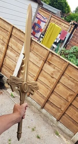 Goldar sword from mighty morphin power rangers 3D print model