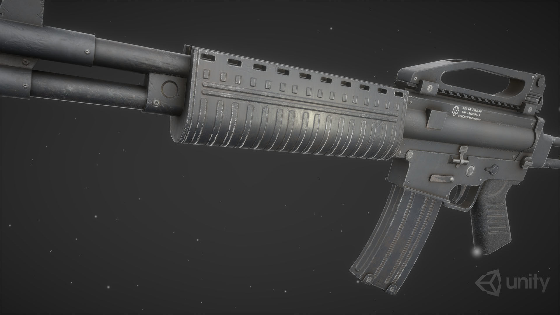 SS2 Assault Rifle Free low-poly 3D model_4