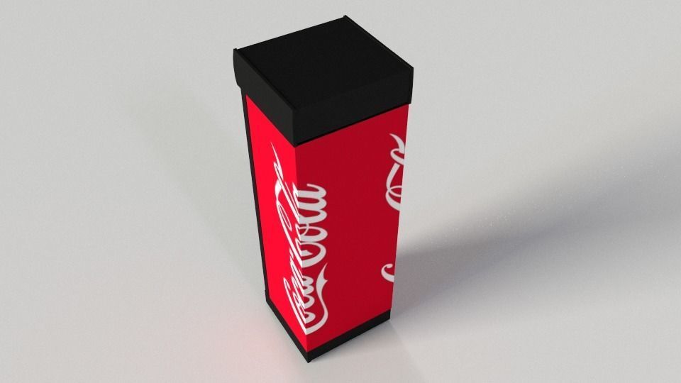 Coca-Cola Vending Machine 4 Low-poly 3D model_2