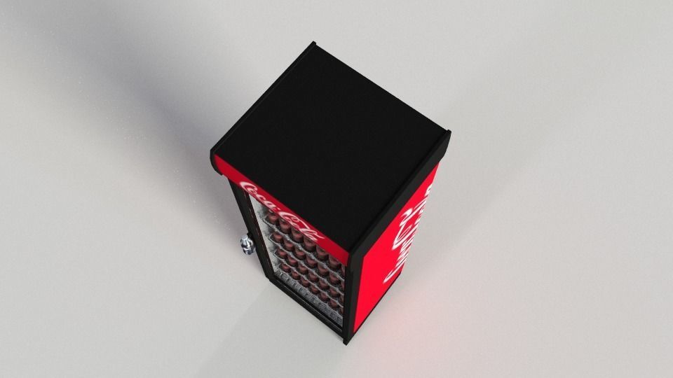 Coca-Cola Vending Machine 4 Low-poly 3D model_4
