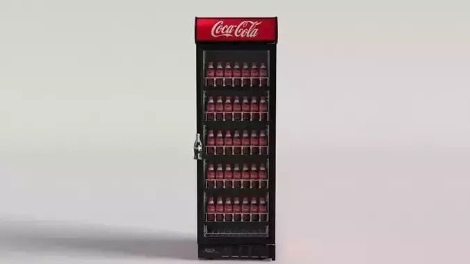 Coca-Cola Vending Machine 4 Low-poly 3D model