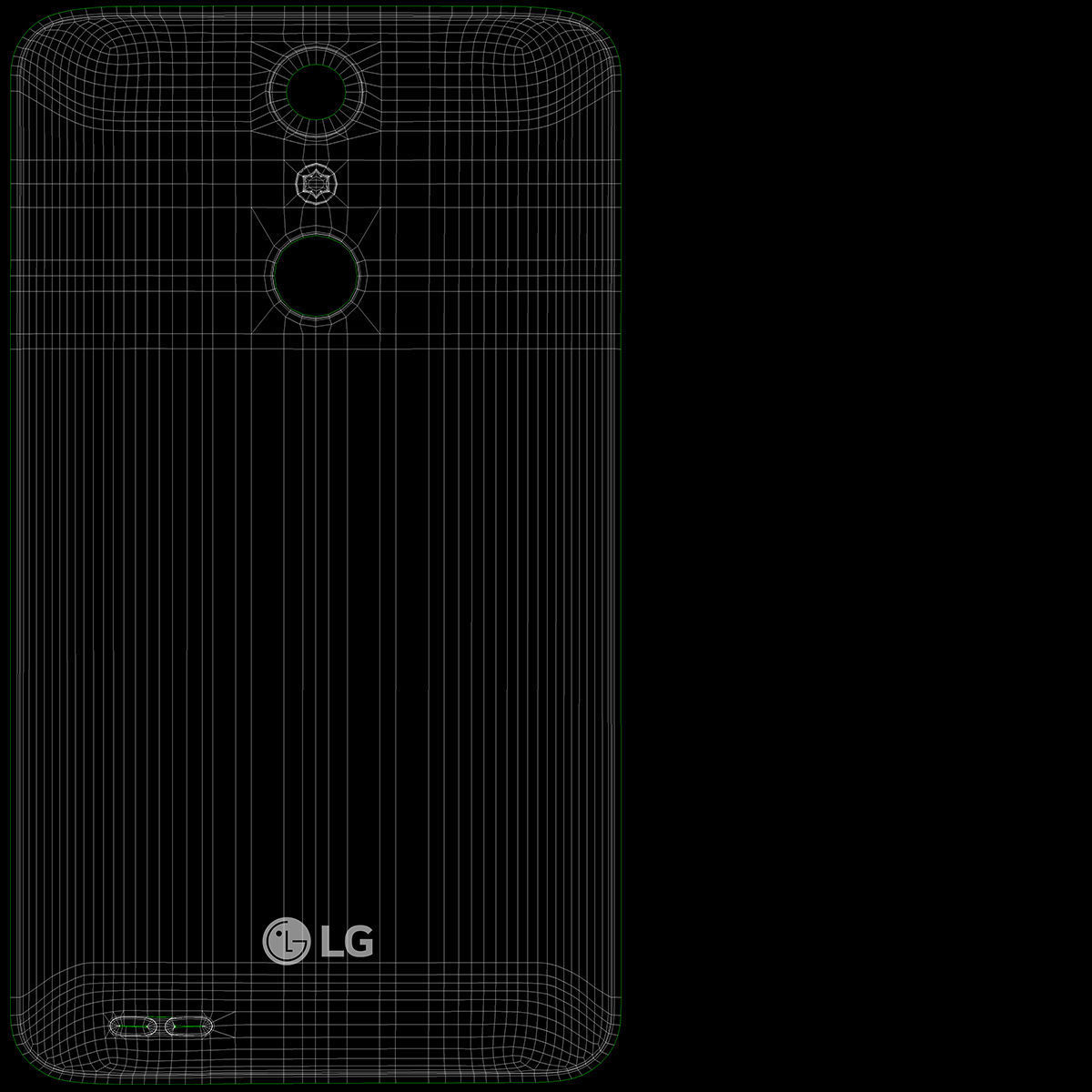 LG K30 Black 3D model_10